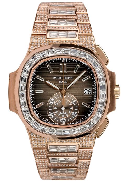 patek philippe nautilus gold diamond